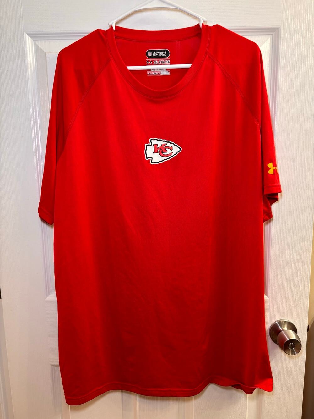 Under Armour Kansas City Chiefs NFL Combine Authentic HeatGear Shirt Men’s 2XL